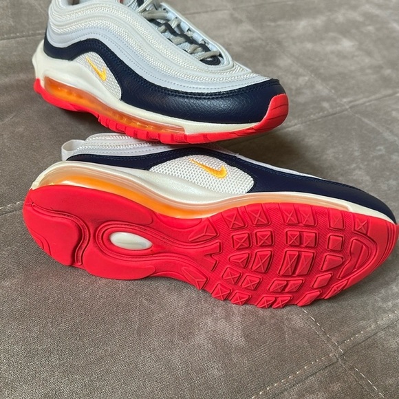 Nike Air Max 97 White Navy Pink - Picture 13 of 14